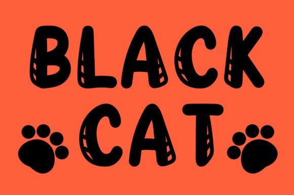 Black Cat Font - Featured Image