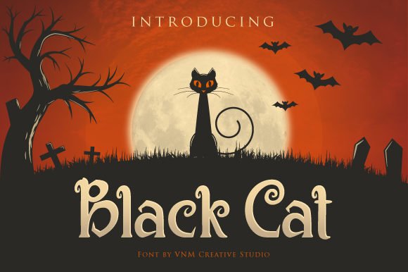 Black Cat Font - Featured Image