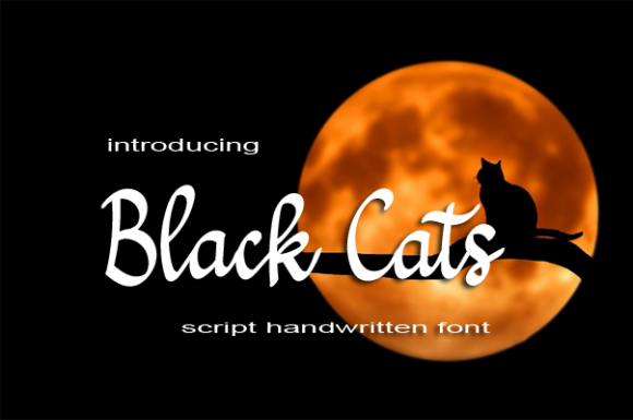 Black Cats Font - Featured Image