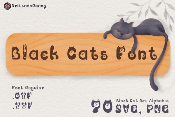 Black Cats Font - Featured Image