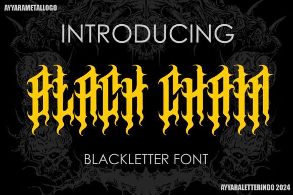 Black Chain Font - Featured Image