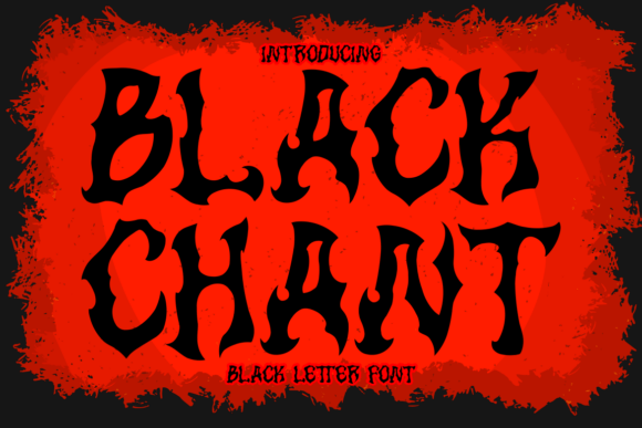 Black Chant Font - Featured Image