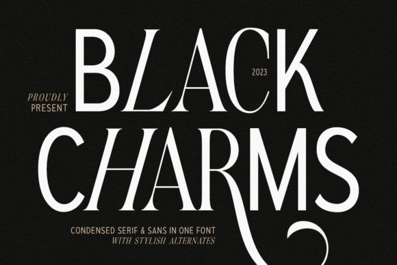 Black Charms Font - Featured Image