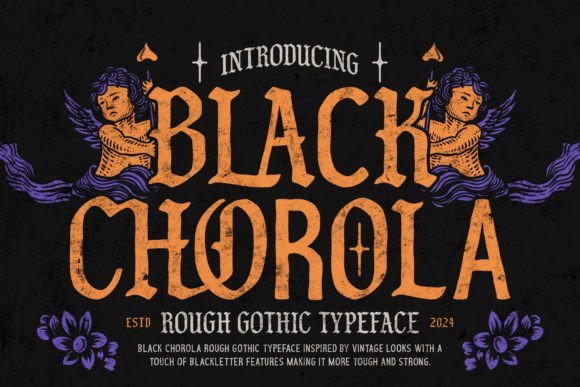 Black Chorola Font - Featured Image
