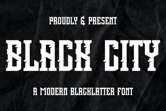 Black City Font - Featured Image