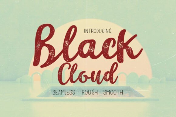 Black Cloud Font - Featured Image