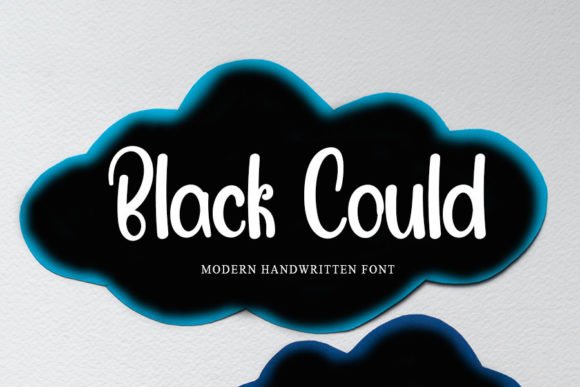 Black Cloud Font - Featured Image