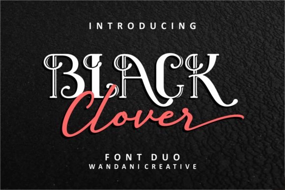 Black Clover Duo Font - Featured Image