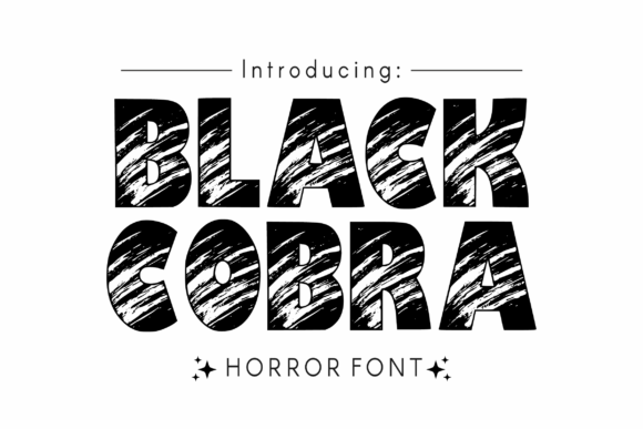 Black Cobra Font - Featured Image