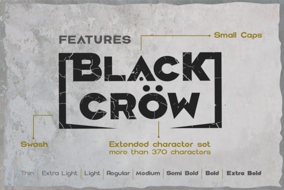 Black Crow Font - Featured Image