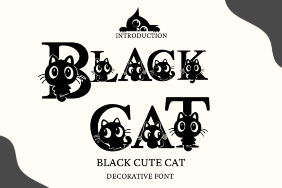 Black Cute Cat Font - Featured Image