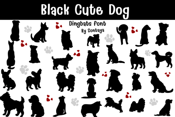 Black Cute Dog Font - Featured Image