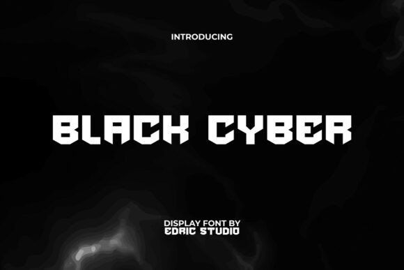 Black Cyber Font - Featured Image