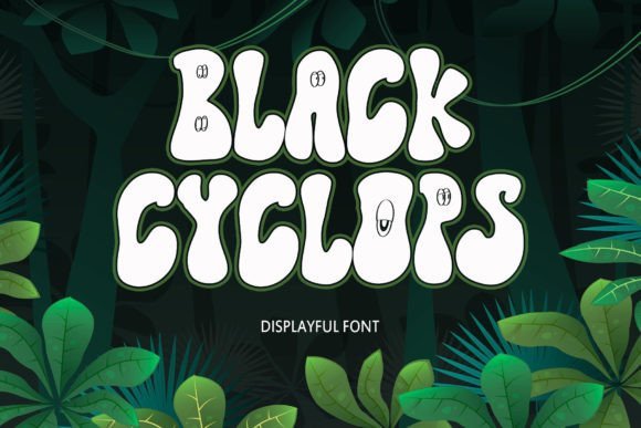 Black Cyclops Font - Featured Image
