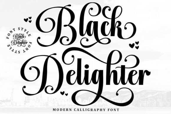 Black Delighter Font - Featured Image