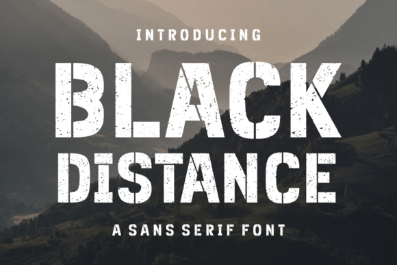 Black Distance Font - Featured Image