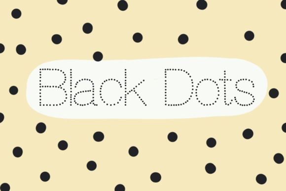 Black Dots Font - Featured Image