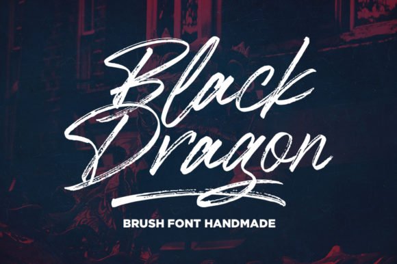 Black Dragon Font - Featured Image