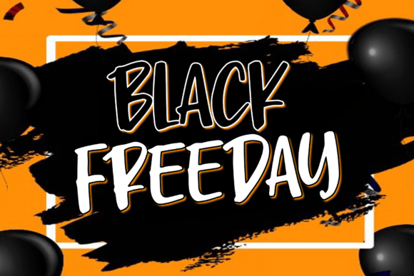 Black Freeday Font - Featured Image