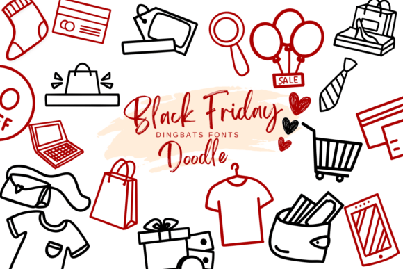 Black Friday Doodle Font - Featured Image