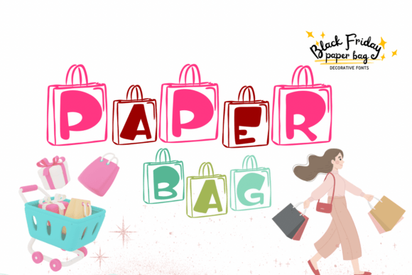 Black Friday Paper Bag Font - Featured Image