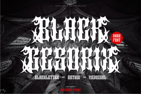 Black Gesorix Font - Featured Image