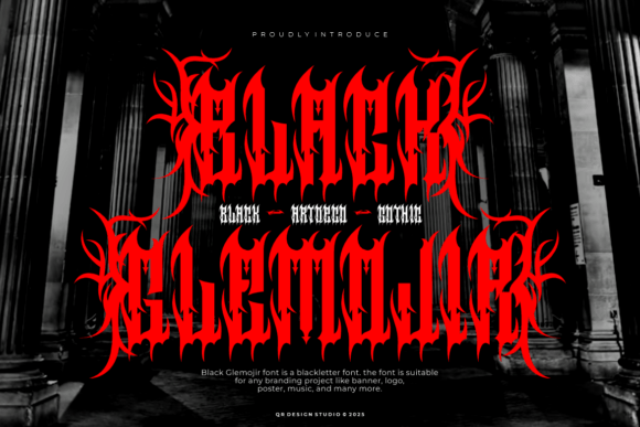 Black Glemojir Font - Featured Image