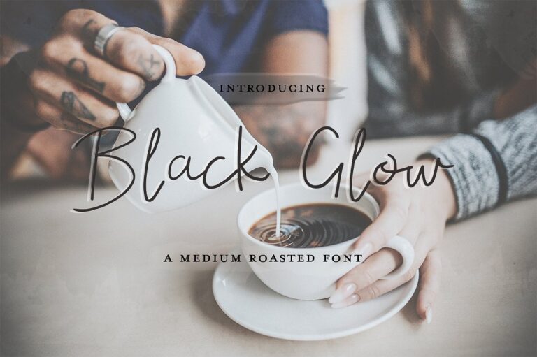 Black Glow Font - Featured Image