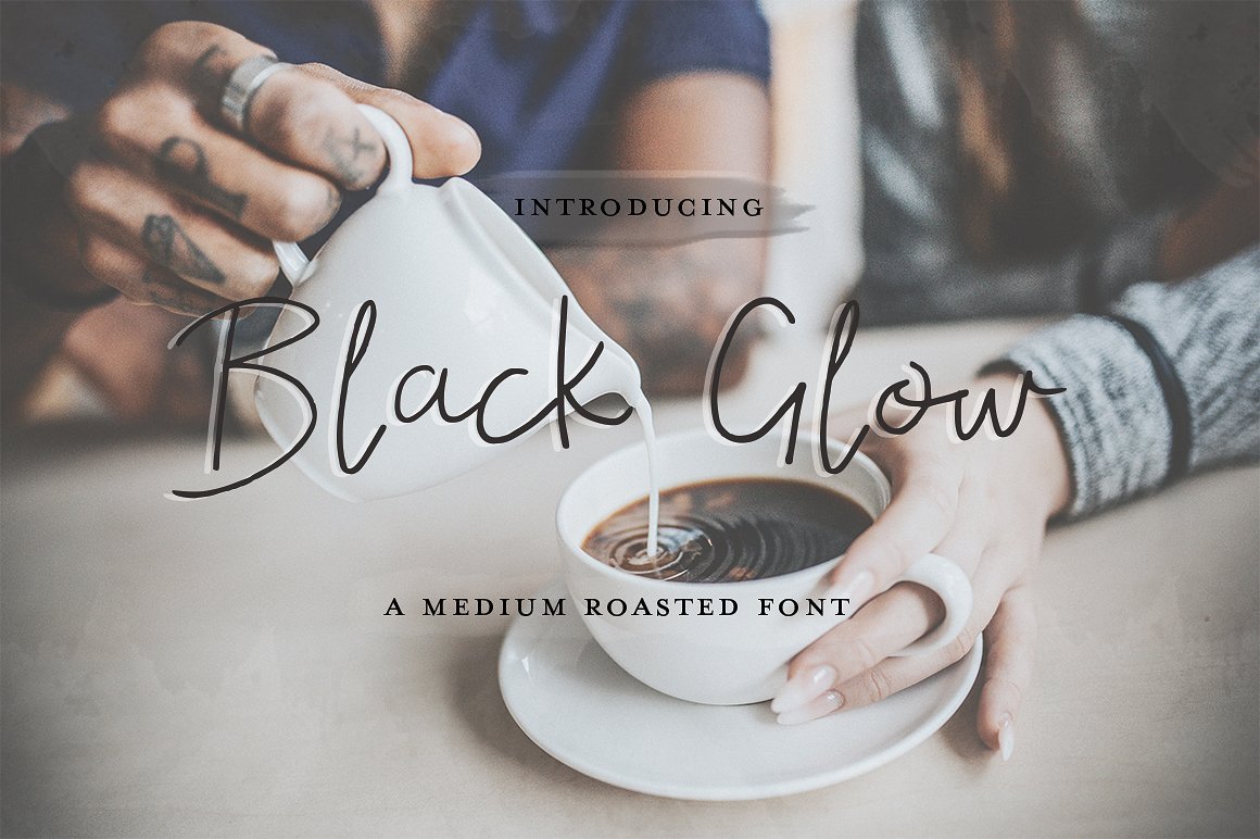 Black Glow Font - Featured Image