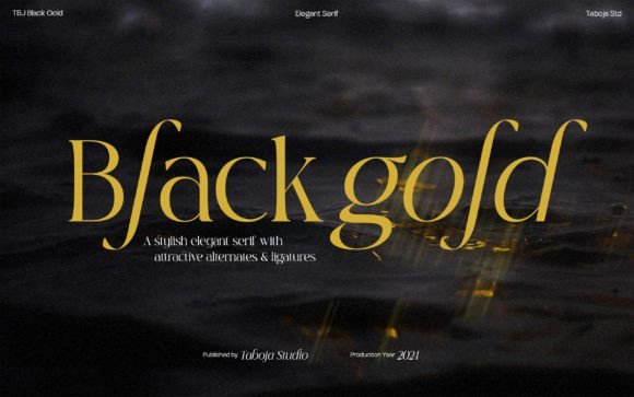 Black Gold Font - Featured Image