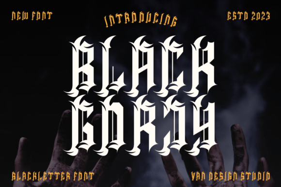 Black Gorjy Font - Featured Image