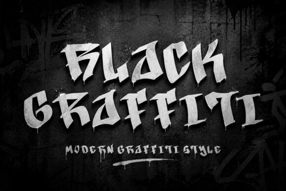 Black Graffiti Font - Featured Image