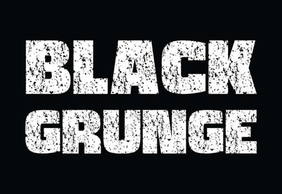 Black Grunge Font - Featured Image