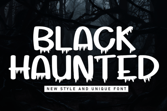 Black Haunted Font - Featured Image