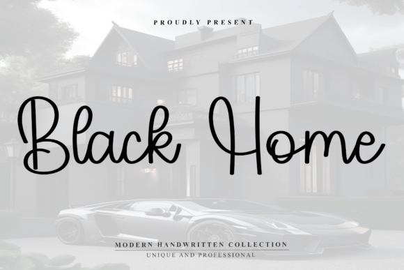 Black Home Font - Featured Image