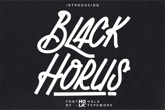 Black Horus Font - Featured Image