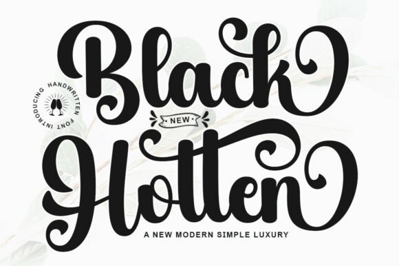 Black Hotten Font - Featured Image