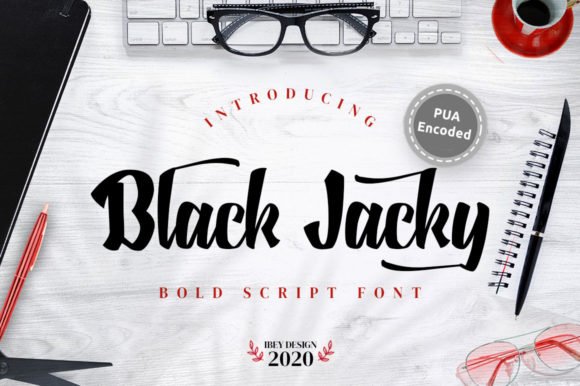 Black Jacky Font - Featured Image