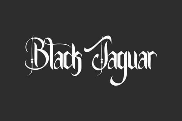 Black Jaguar Font - Featured Image