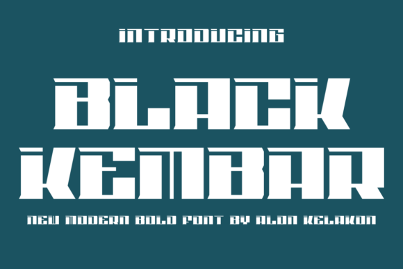 Black Kembar Font - Featured Image