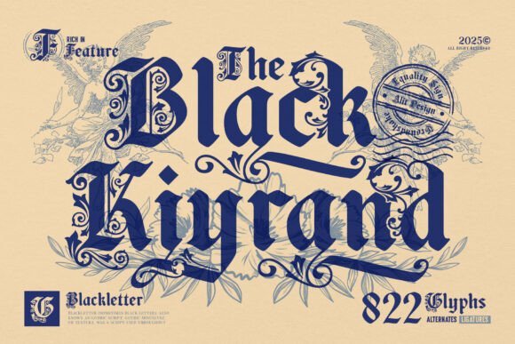 Black Kiyrand Font - Featured Image