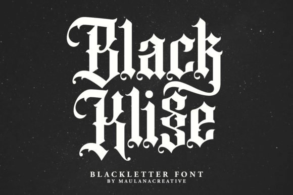 Black Klisse Font - Featured Image