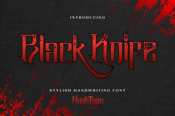 Black Knife Font - Featured Image