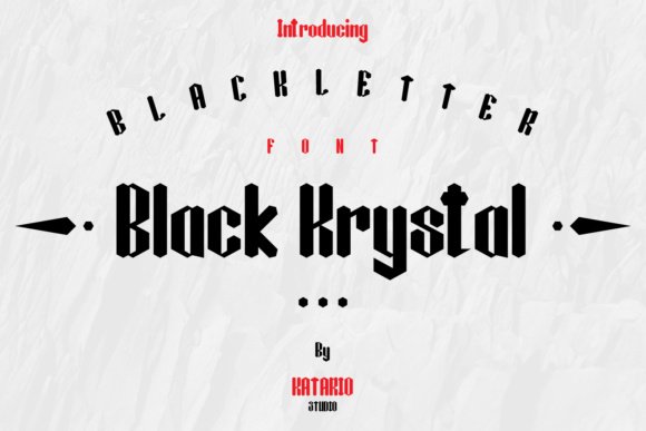 Black Krystal Font - Featured Image