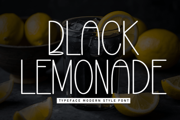 Black Lemonade Font - Featured Image