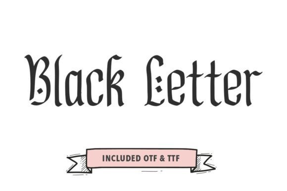 Black Letter Font - Featured Image