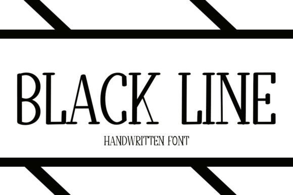 Black Line Font - Featured Image