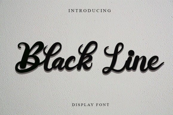 Black Line Font - Featured Image