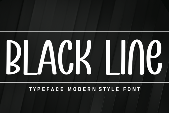 Black Line Font - Featured Image