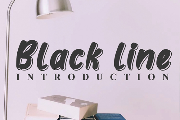 Black Line Font - Featured Image